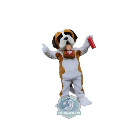 Affordable St. Bernard Dog Mascot Costume