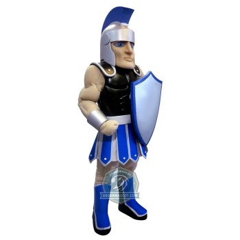 Blue & Silver Knight Mascot Costume