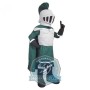 Deluxe Grey & Green Knight Mascot Costume