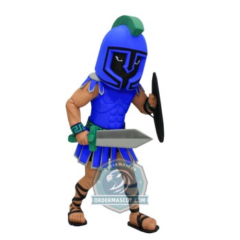Blue Lightweight Knight Mascot Costume