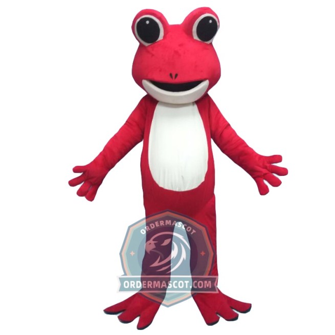 Red Frog Mascot Costume