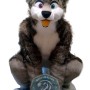 Deluxe Realistic Husky Mascot Costume
