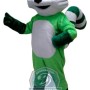 Green Raccoon Mascot Costume