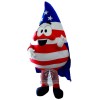 US Flag Print Water Drop Mascot Costume