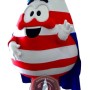 US Flag Print Water Drop Mascot Costume