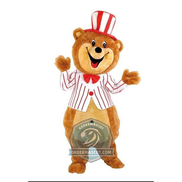 Happy Lightweight Bear Mascot Costume For Adult