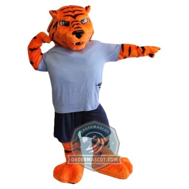 Fierce Lightweight Tiger Mascot Costume For Adult