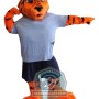 Fierce Lightweight Tiger Mascot Costume For Adult