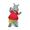 Happy Lightweight Hippo Mascot Costume For Adult