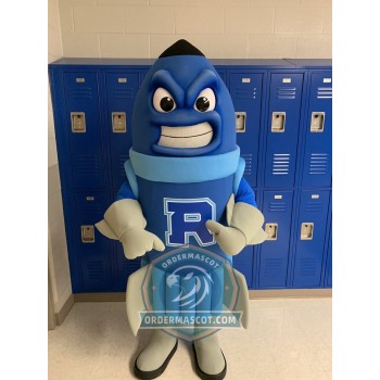 Blue Lightweight Rocket Mascot Costume
