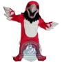 Fierce Red Hawk Mascot Costume For Adult