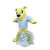 Yellow Lightweight Bulldog Mascot Costume