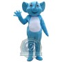 Cute Blue Elephant Mascot Costume