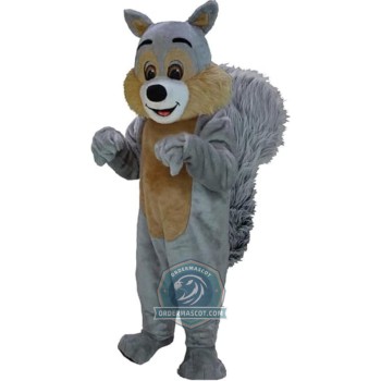 Grey Lightweight Squirrel Mascot Costume