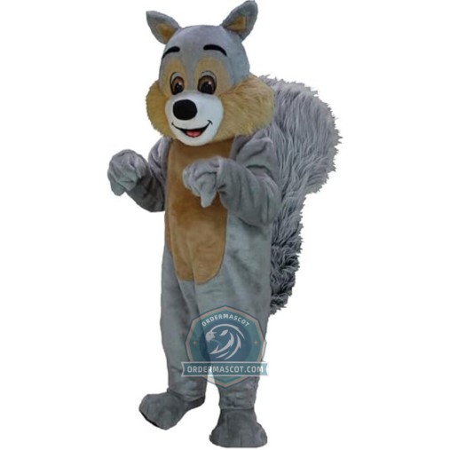 Grey Lightweight Squirrel Mascot Costume