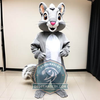 Grey Lightweight Squirrel Mascot Costume For Adult