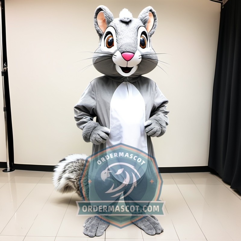 Grey Lightweight Squirrel Mascot Costume For Adult