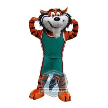 Happy Lightweight Tiger Mascot Costume For Adult