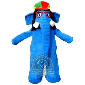 Deluxe Lightweight Blue Elephant Mascot Costume