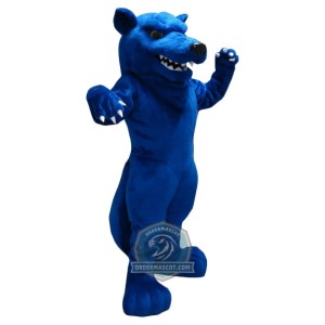 Deluxe Blue Wolf Mascot Costume