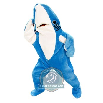 Blue Lightweight Shark Mascot Costume