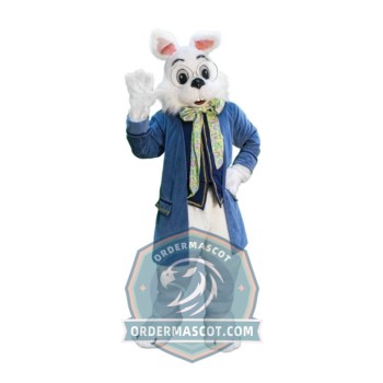 Adult Blue Wendell Rabbit Mascot Costume