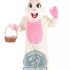 White & Pink Easter Bunny Mascot Costume