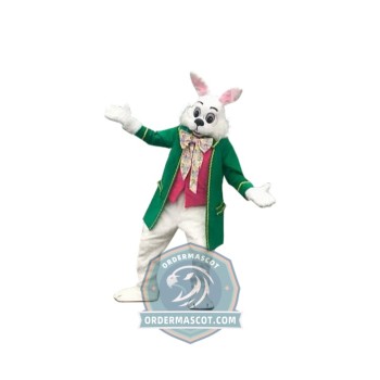 Adult Green Wendell Rabbit Mascot Costume
