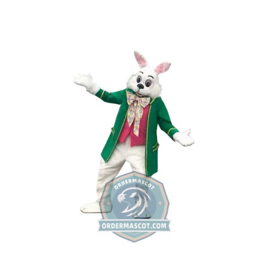 Adult Green Wendell Rabbit Mascot Costume