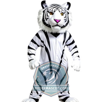 Adult Lightweight White Tiger Mascot Costume