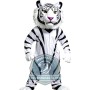 Adult Lightweight White Tiger Mascot Costume
