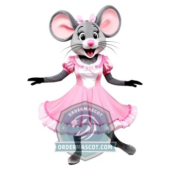 Female Dancing Mouse Mascot Costume