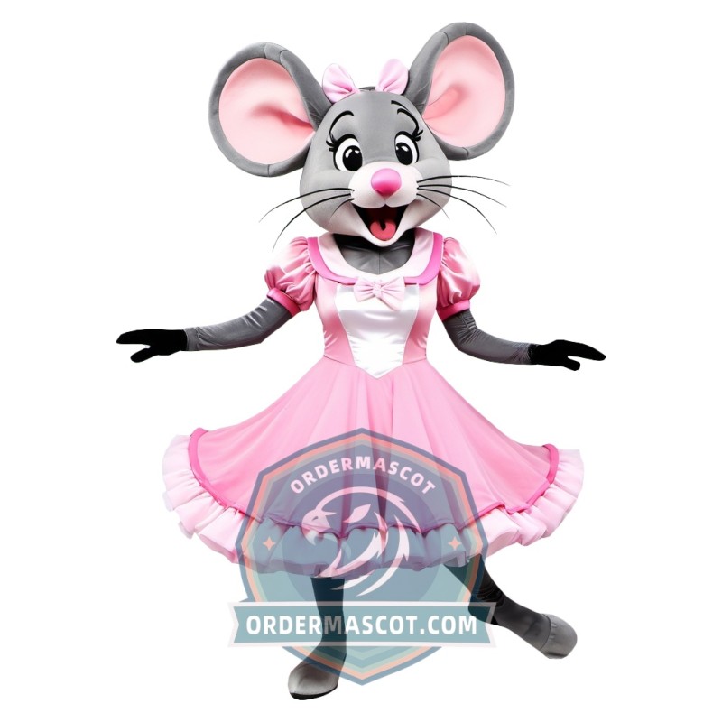 Female Dancing Mouse Mascot Costume
