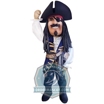Friendly Lightweight Pirate Mascot Costume