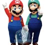 Deluxe Lightweight Red Mario & Yellow Luigi Mascot Costume