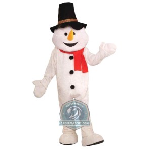 Happy Lightweight Snowman Mascot Costume