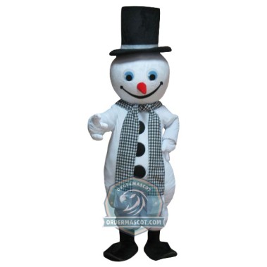 Happy Lightweight Snowman Mascot Costume For Adult