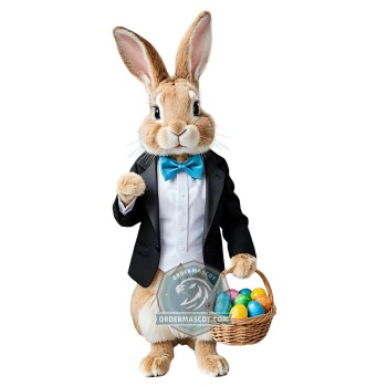 Gentleman Easter Bunny Mascot Costume
