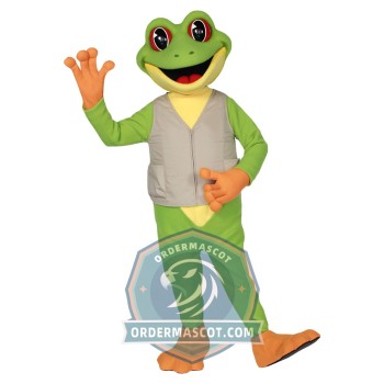 Happy Lightweight Frog Mascot Costume For Adult