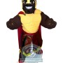 Black Spartan Warrior Knight Mascot Costume