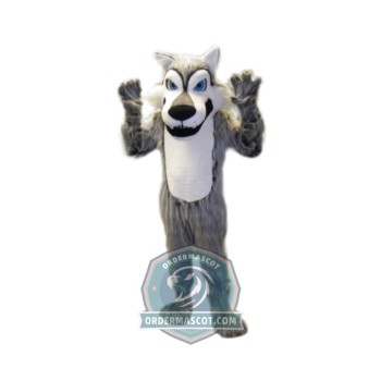 Realistic Lightweight Grey Wolf Mascot Costume