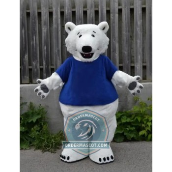 Cute Polar Bear Mascot Costume For Adult