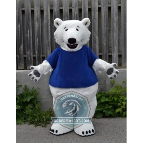 Cute Polar Bear Mascot Costume For Adult