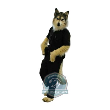 Police Wolf Mascot Costume