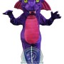 Purple Dragon Mascot Costume