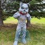 Realistic Power Bulldog Mascot Costume