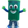Green Trash Bin Mascot Costume