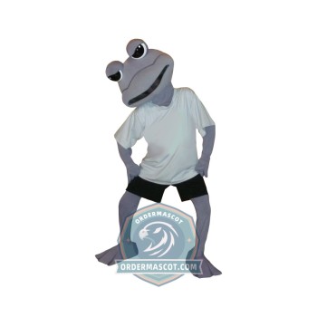 Grey Frog Mascot Costume