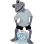 Grey Frog Mascot Costume