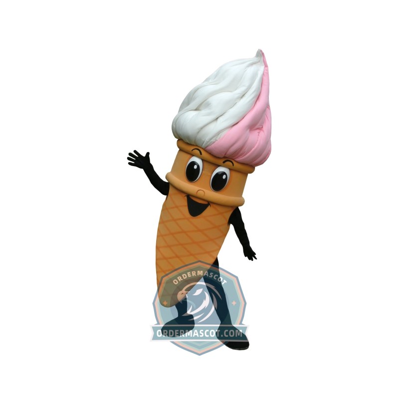 Happy Lightweight Ice Cream Mascot Costume